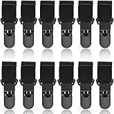 Matwsec 12 Pcs Garden Flag Clips Garden Flag Stoppers Anti-Wind, Pole Clips to Hold in Place, Small Yard Flags Clip for Outdoor, Heavy Duty Yard Lawn Flags Stoppers to Keep Windproof