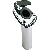 Perko 1205DP0CHR Angled Flush Mount Fishing Rod Holder