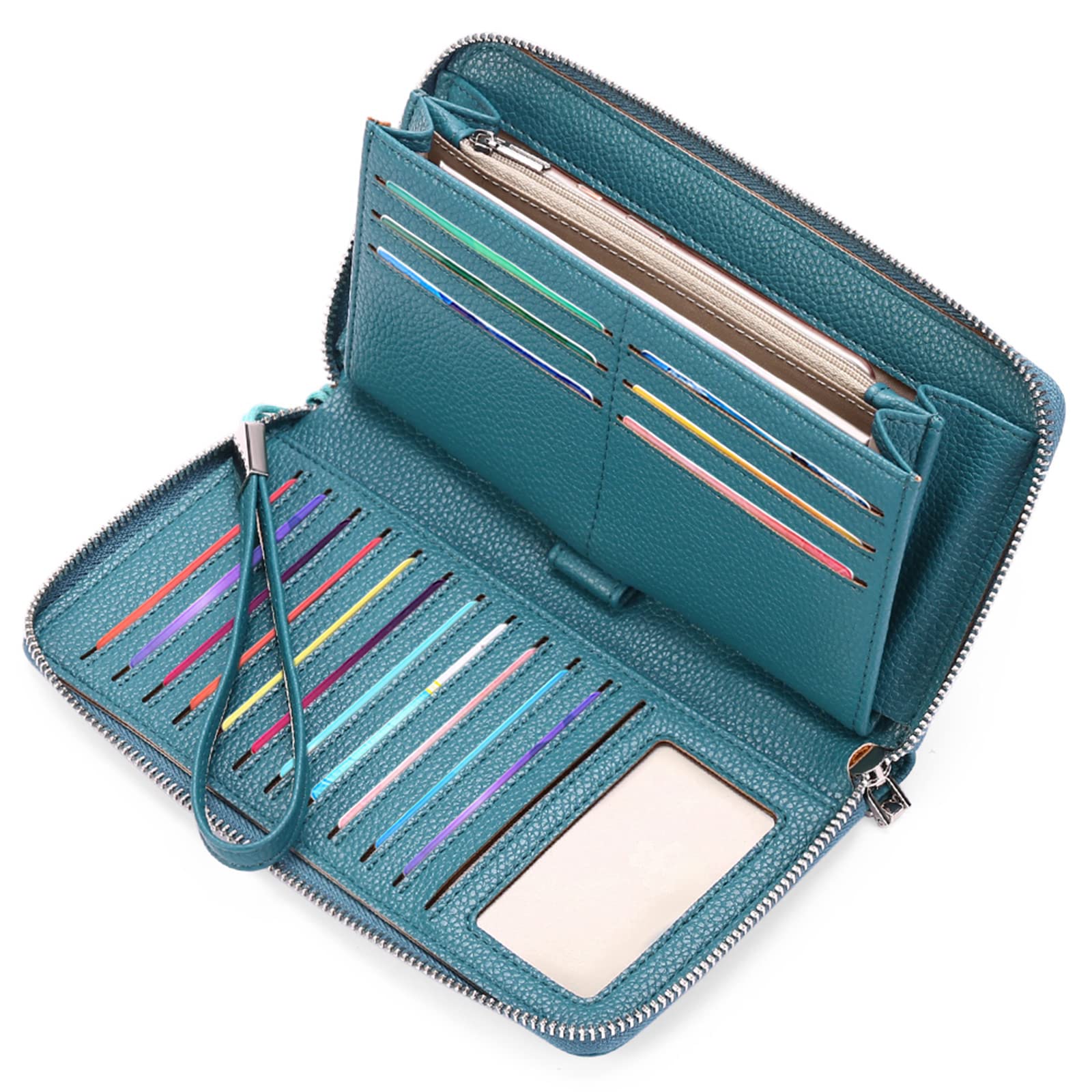 GAEKEAO Leather Purses for Women, Large Capacity Ladies Purse, RFID Purses for Women with Multiple Card Slots and Roomy Compartment