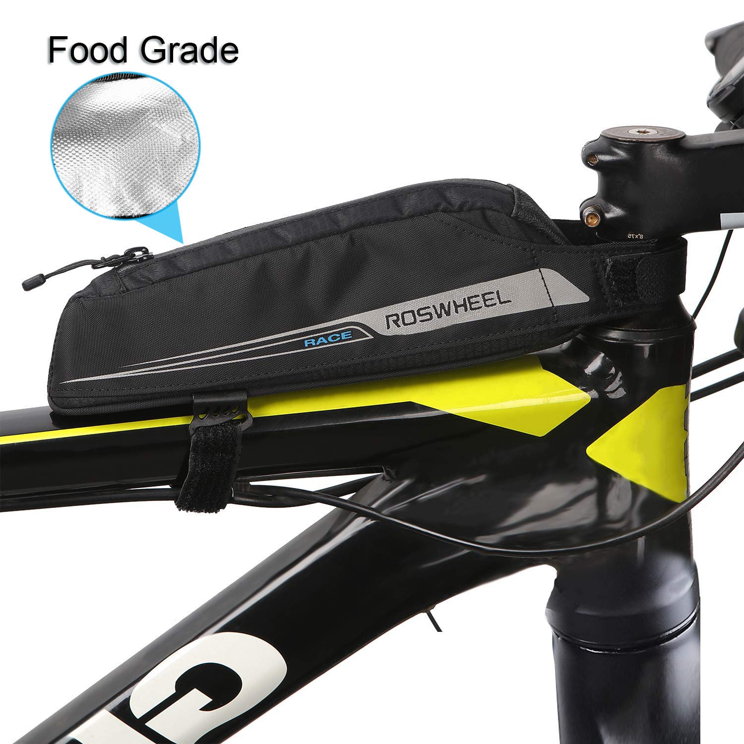 Bike Energy Bag beedee, Bike Snack Bag 0.4L Professional Frame Bag for
