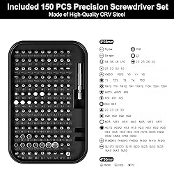 BAIQI Manual Screwdriver Set,150 in 1 Repair Tool