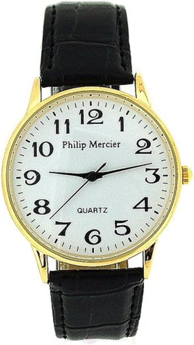 philip mercier watch 18k gold electroplated