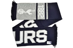 Tottenham Hotspur FC Official Soccer Jacquard Nero Scarf (One Size) (Navy/White)