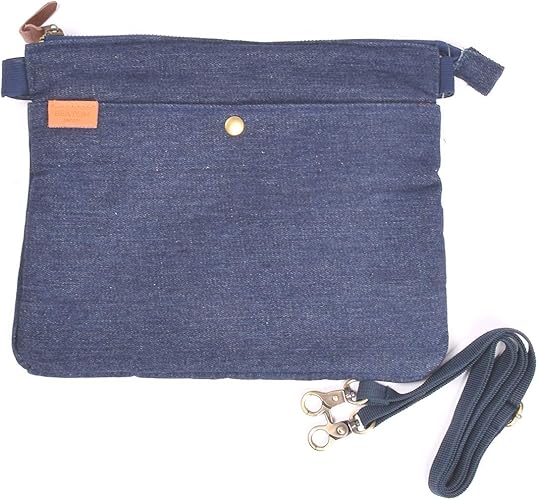 Amazon Co Jp サコッシュ バック メンズ ショルダー キャンバス デニム インディゴ シューズ バッグ