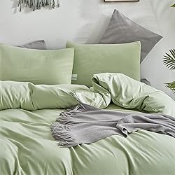 Cottonight Sage Green Queen Light Green Bedding