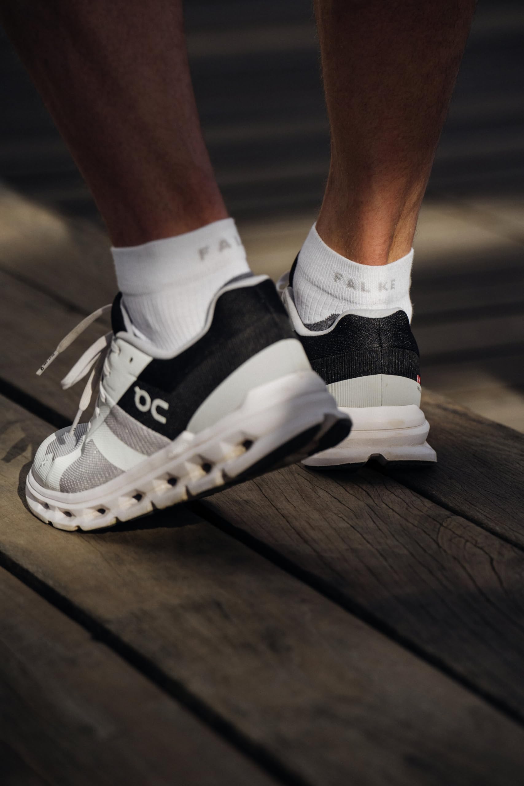 FALKE Herren Laufsocken RU4 Endurance Short M Sso Baumwolle Funktionsmaterial antiblasen 1 Paar, Schwarz Black 3002, 44-45 3