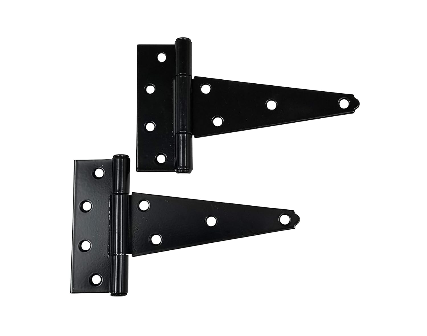 T Hinge 6 inch Black Heavy Duty 2 Pack Includes Matching Screws