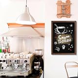 Dollar Boss Magnetic Chalkboard 45x60cm Rustic Wooden Frame Wall Mounted view 5