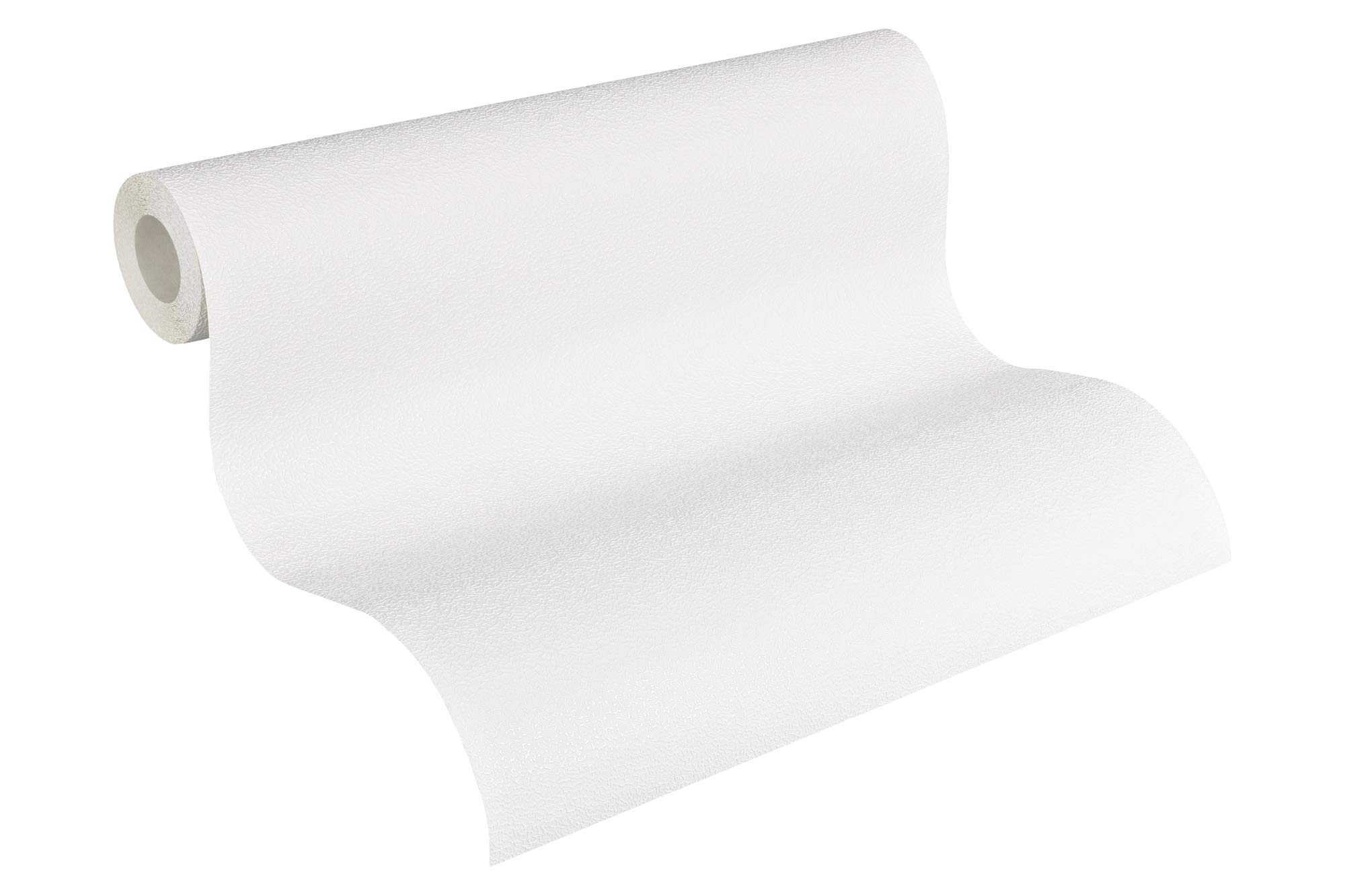 A.S.Création Paintable Non-Woven Wallpaper Wallpaper 10.05 x 0.53 m Made in Germany 245816 2458 – 16 White