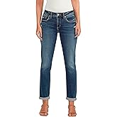 Silver Jeans Co. Women's Chelsea Boyfriend Mid Rise Relaxed Fit Jean