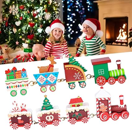 Regali Per Bambini Di Natale.Set Treno In Legno Simpatici Trenini In Legno Per Bambini Giocattoli Regalo Per Bambini Regalo Per