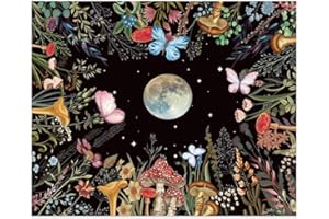 OFRKE DIY Painting by Numbers Kits for Adults Starry，Paint by Number for Adults，Moon Flower Butterfly Gifts Arts Crafts for Home Decor 16"x20"