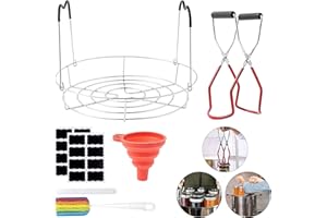 Canning Kits, Canning Supplies Boxed Set, Stainless Steel Set,Canner Rack, Tongs, Complete Multifunctional Canning Tools, Can