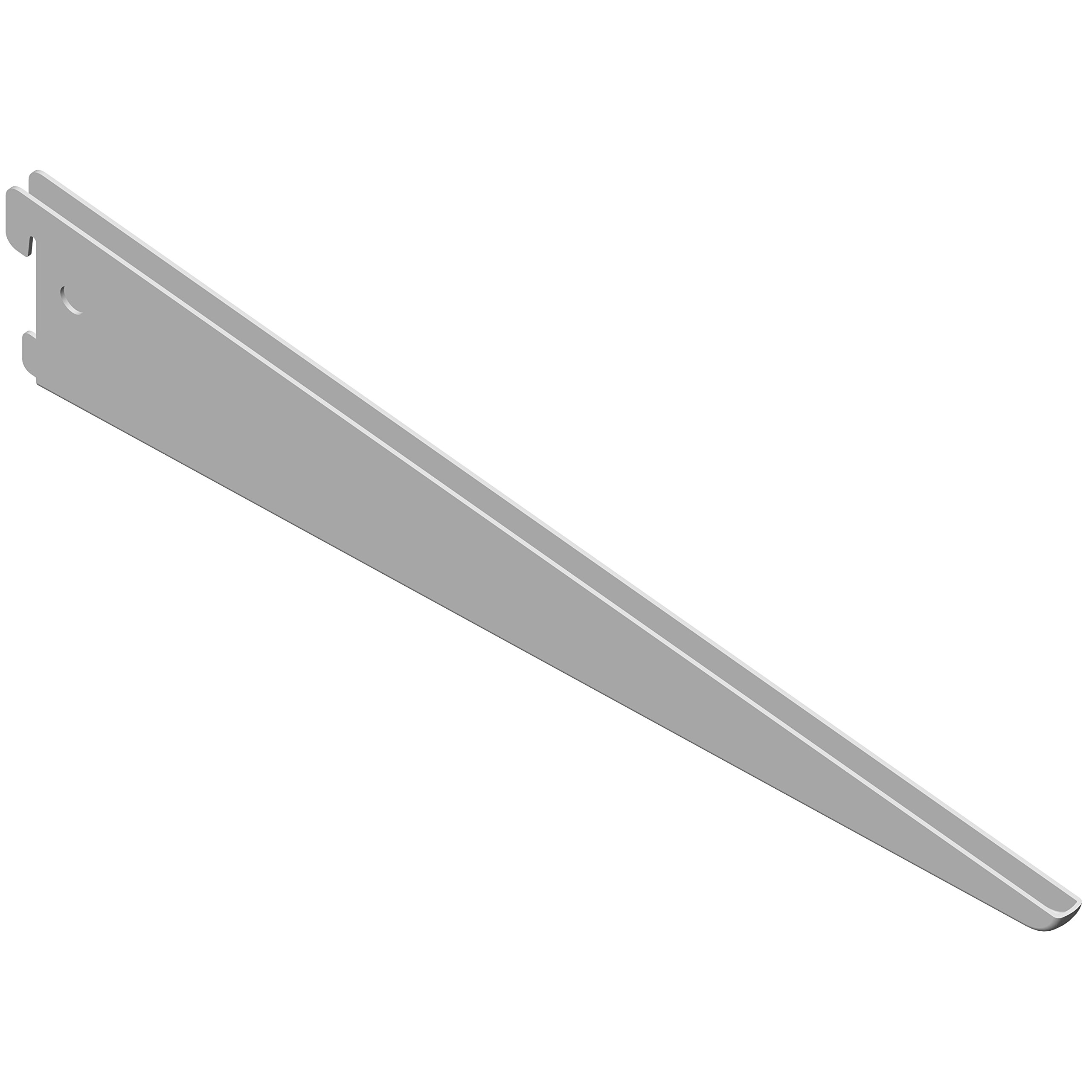 Element System U-beam Shelf support 2-row, 2 pieces, 5 Dimensions, 3 colors, wall rail, white,