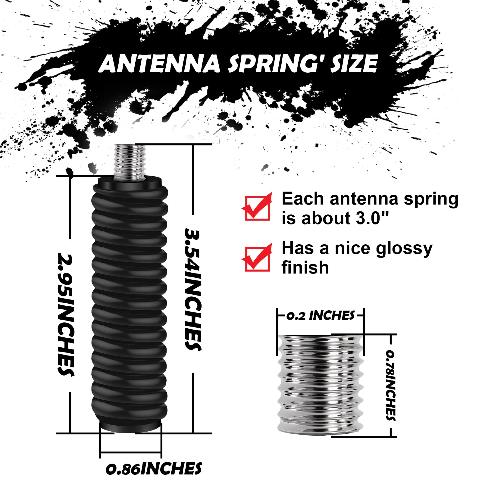 Mua 3H CB Antenna Spring, Stainless Steel Heavy Duty CB Radio Antenna ...