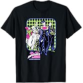 JoJo's Bizarre Adventure Josuke and Friends Neon Anime T-Shirt