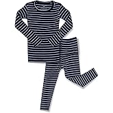 AVAUMA Stripe Pattern Baby Boys Girls Pajama Set Kids Toddler Snug fit Ribbed Sleepwear pjs for Daily Life Style