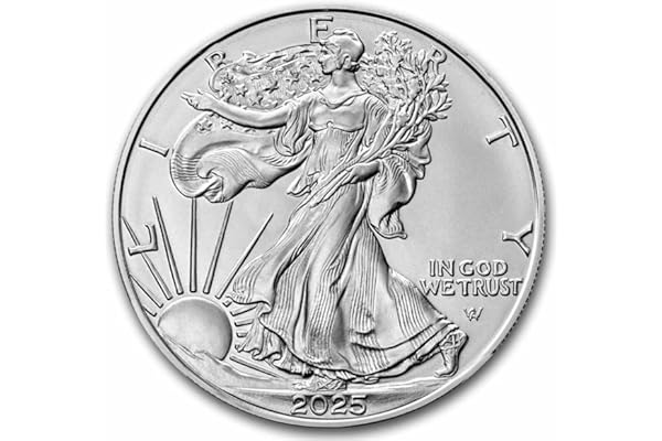 2025 - American Silver Eagle 1 oz Bullion Coin with Certificate of Authenticity $1 Seller Uncirculated