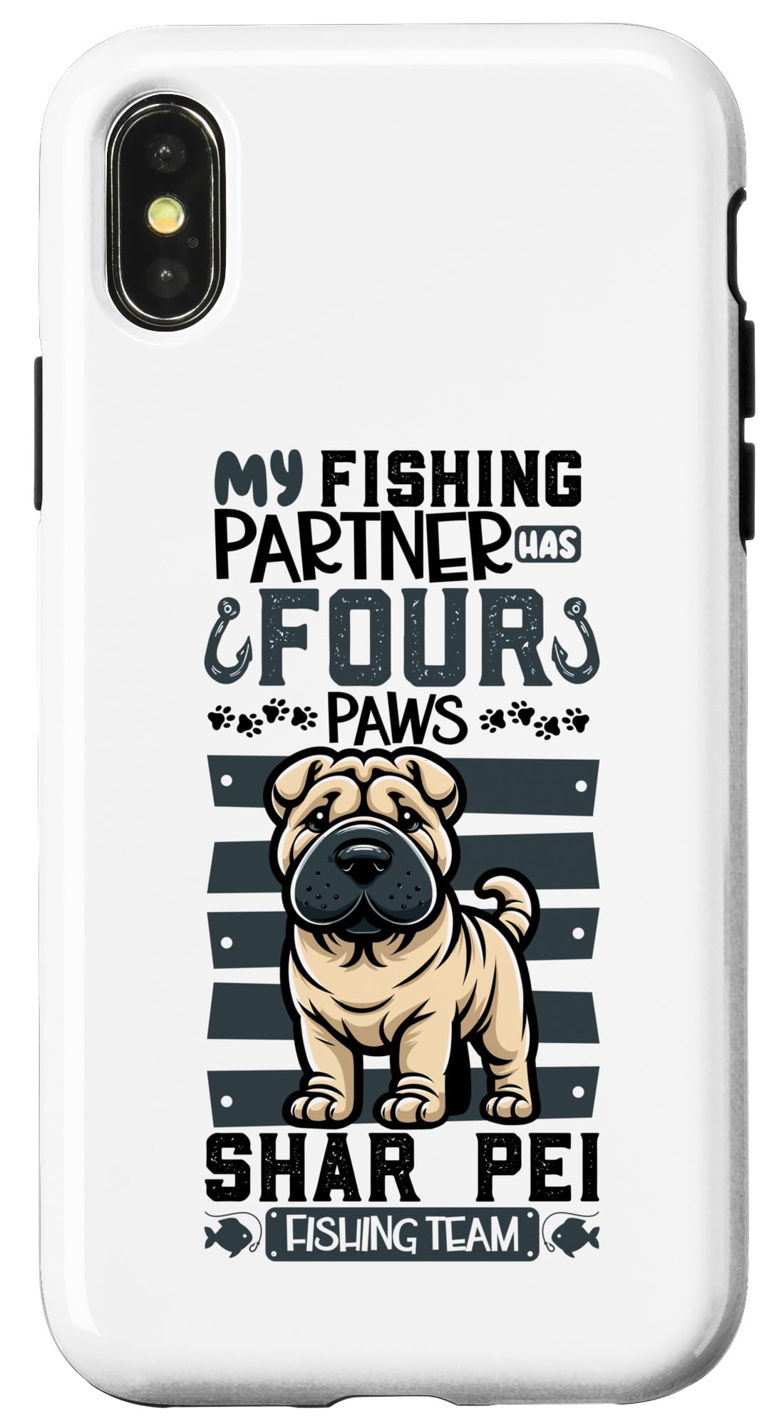 iPhone X/XS Fishing and Shar Pei Case