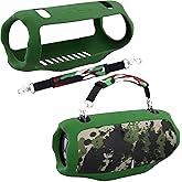 for Xtreme 4 Portable Bluetooth Speaker Silicone Cover Case, Portable Silicone Travel Case with Handle, Protective Skin Case (Army Green Case) - co2CREA