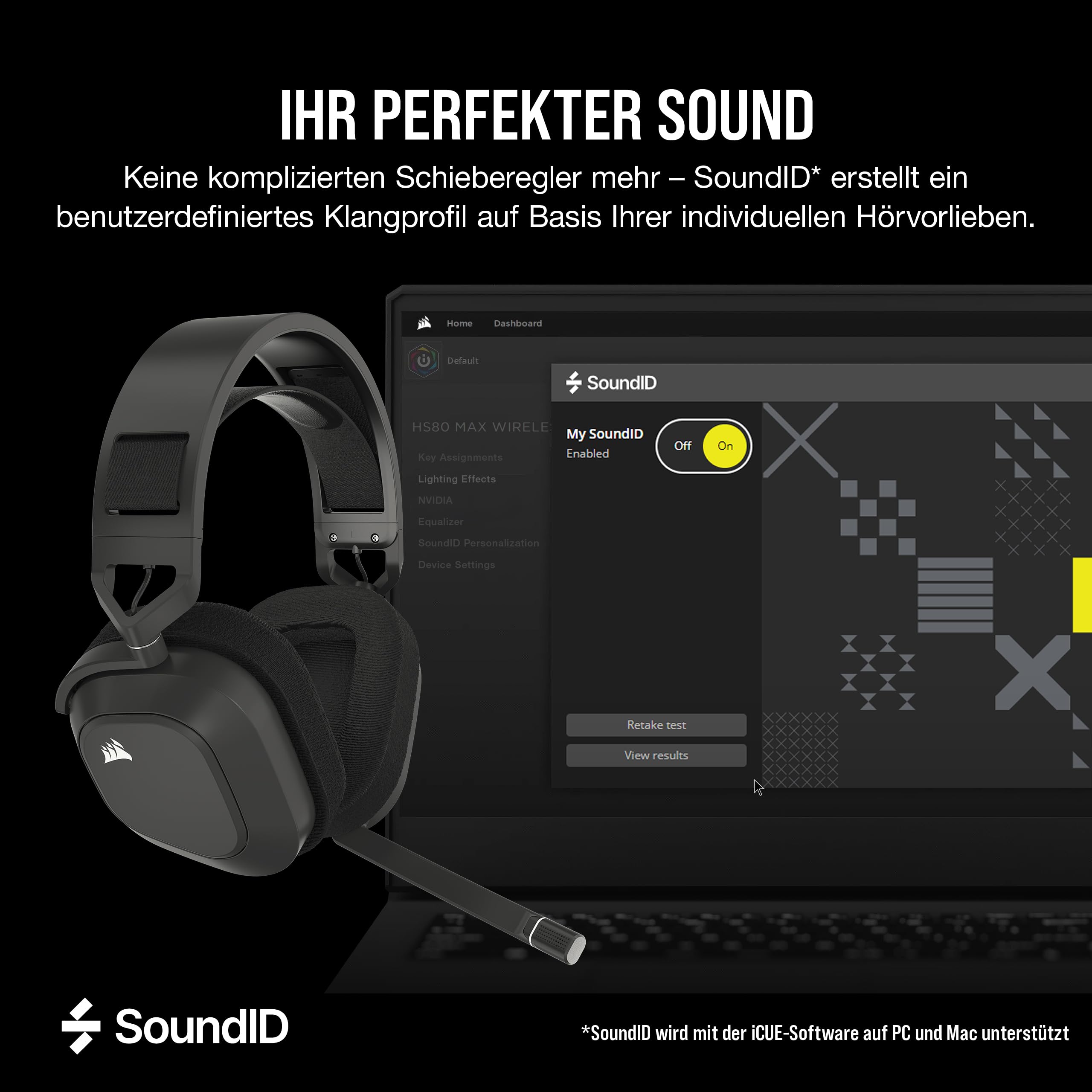Corsair HS80 MAX Wireless Multiplattform-Gaming-Headset – Stahlgrau 7