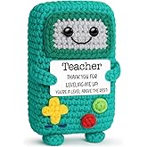 Busy Gaming Life Teacher Appreciation Gifts, Thank You Gift for Teacher 2026, Christmas Birthday Retirement Back to School Teachers Gifts from Student, Positive Handmade Crochet Gift