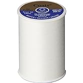 Coats &amp; Clark All Purpose Thread 400 Yards White (ONE spool of yarn)