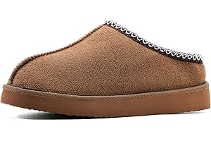 GETOEU Slippers for Woman Memory Foam House Slipper Hand-Woven Fuzzy Cozy Slippers Genuine Suede Indoor and Outdoor