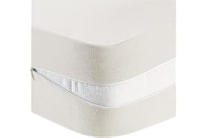 PrinceDeco Full Futon Mattress Cover for Japanese Floor Mattress Extra Soft and Thick Futon Cover for Foldable Tatami Pad with Zipper Sleeper Sofa Bed Cover Machine Washable, Ivory