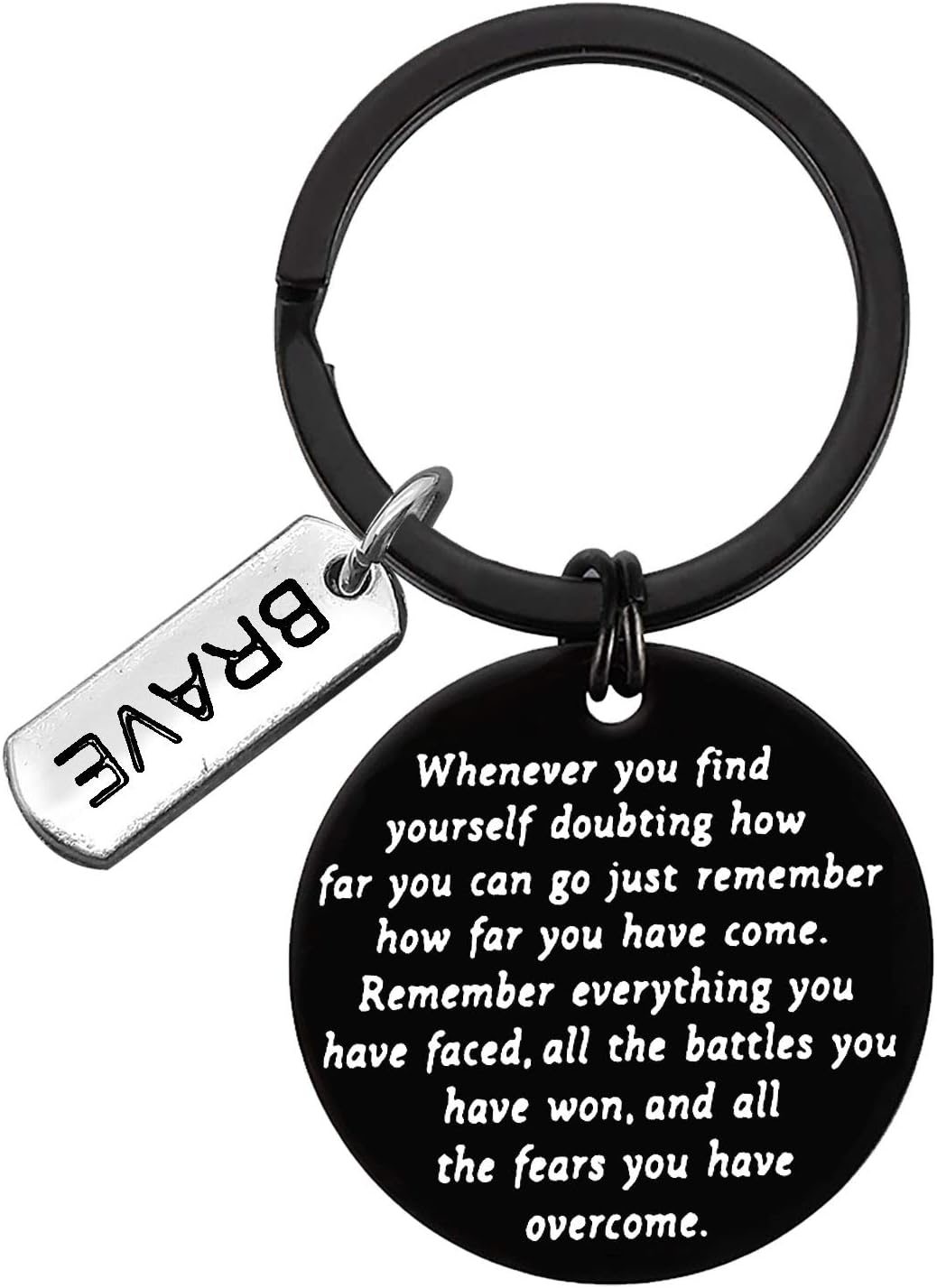 Encouragement Gifts Recovery Keyring for Men Women Addiction Recovery Gifts Sobriety Keychain Cancer Survivor Gift New Beginnings Gift Warrior Gift AA Gift Stay Strong Keyring Awareness Sympathy Gift
