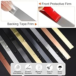 HARFINGTON 19.7ft x 1.18" Wall Trim Peel and Stick