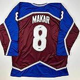 Facsimile Autographed Cale Makar Colorado Maroon Reprint Laser Auto Hockey Jersey Size Men's XL