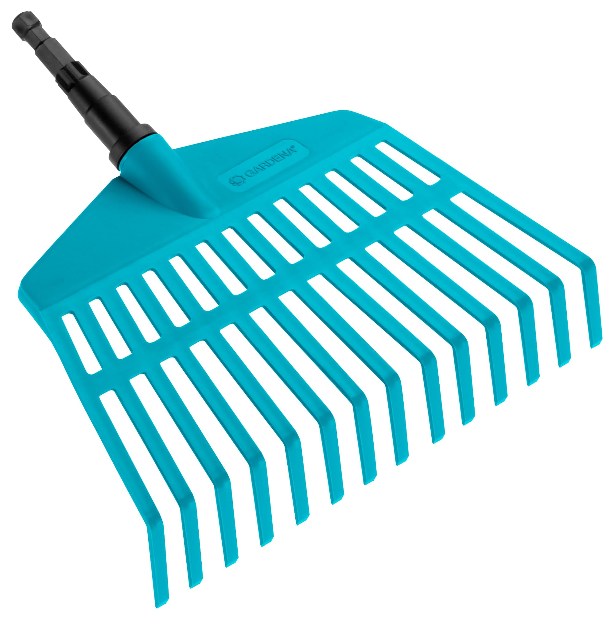 GARDENA combisystem plastic Broom: The light and handy rake for small garden areas, plastic prongs, width 27 cm, suitable for all cs-stalks (3105-20)