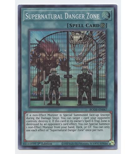 safe zone yugioh card Amazon.com: Yu-Gi-Oh! - Danger! Zone - CYHO-EN087 - Ultra Rare - 1st  Edition