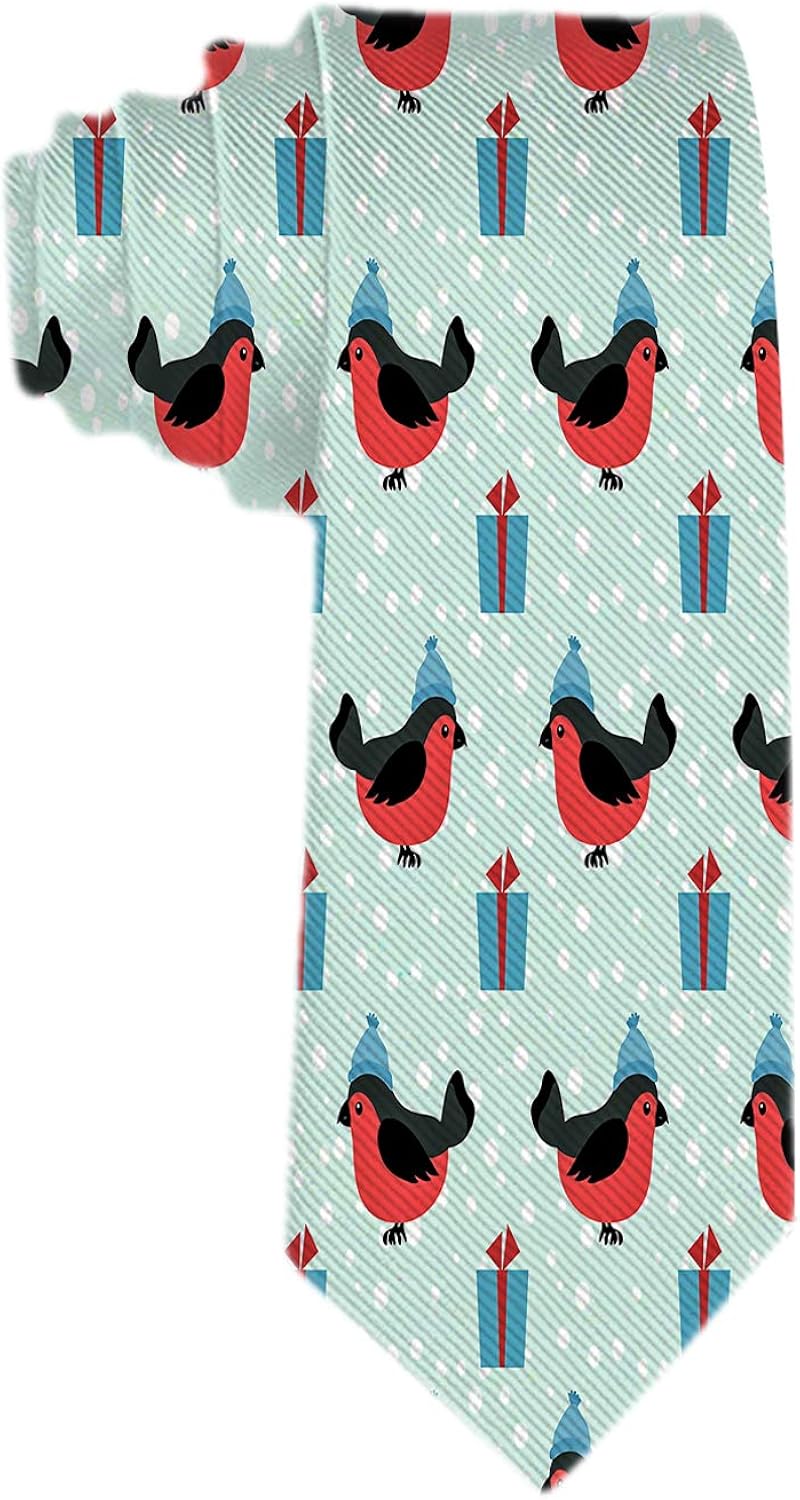 Amazon Com Sara Nell Men S Classic Woven Business Tie Silk Necktie Winter Holidays Pattern Cartoon Ties Clothing
