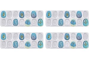 Cenroelon Lot de 4 moules en résine époxy avec symbole rune de sorcière