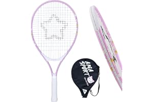 LITIAN Kids Tennis Racket for Boys & Girls Aged 2-12 - Multi-Color & Style Youth Tennis Racket for Beginner, Includes 420D Nylon Shoulder Strap Bag