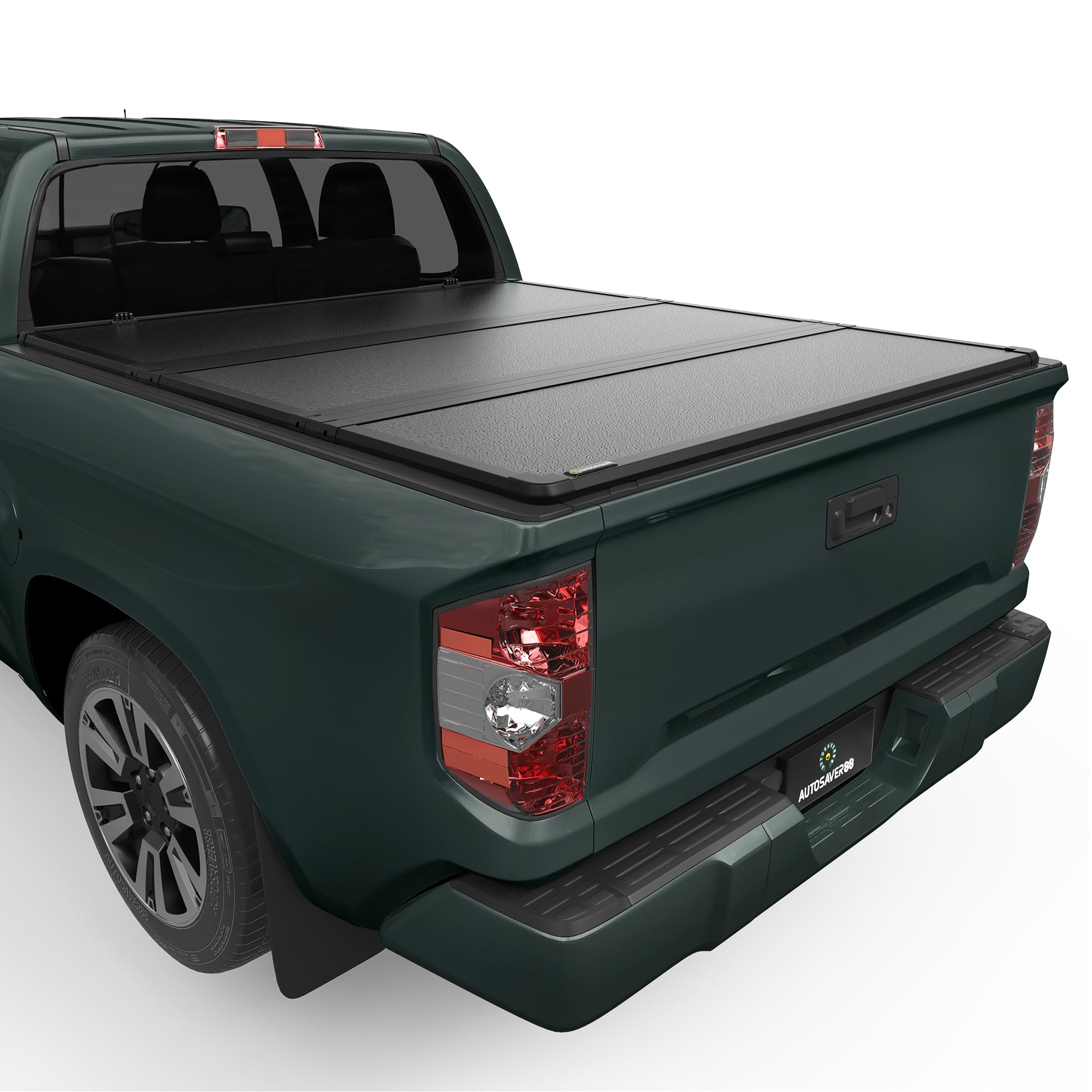 Photo 1 of AUTOSAVER88 FRP Hard Tri-fold Truck Bed Tonneau Cover Fits for Toyota Tundra 2022 2023 2024 2025 2026 5.5ft Bed with Deck Rail System (Excl. Trail Edition)