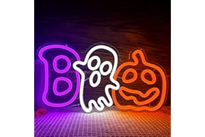 LULKOD Halloween neon sign for Wall Decor Neon Halloween Sign for Bedroom Halloween Led Sign Light up sign for Game Room Man Cave Neon Halloween Decorations