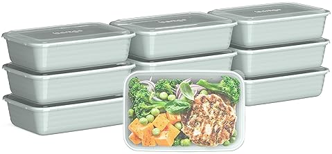 Storage & Organization - Bentgo Prep - 20-Piece 1-Compartment Reusable Meal Prep Containers with Lids, PFAS & BPA Free Materials, Durable, Microwave, Freezer, & Dishwasher Safe To Go Food Storage (Mint)