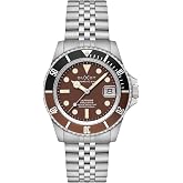 DUXOT Atlantica Men's Automatic Dive Watch &ndash; Japanese Movement, 42mm Stainless Steel Case, Water Resistant 200m, Stainless Steel Bracelet, DX-2057