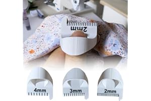 NATUHODE Sewing Templates, Sewing Template Kit for Consistent Stitches, Equal Stitch Sewing Templates with 3 Sizes (4mm, 3mm and 2mm), Quilting and Sewing Aids, DIY Sewing Tools