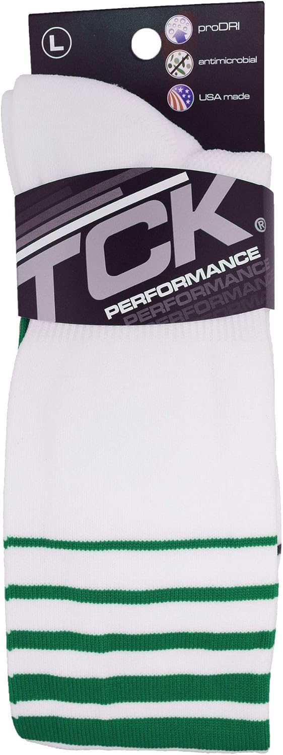 TCK Sports Elite Breaker Soccer Socks with Extra Cross-Stretch for Shin Guards (Multiple Colors) : Clothing