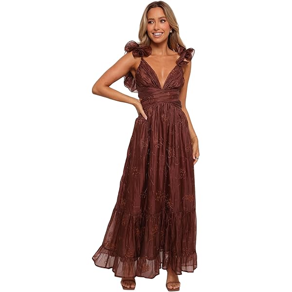 Petal & Pup Women's Naira Pleated Maxi Dress-Gold at Amazon Women's Clothing store Petal & Pup Women's Naira Pleated Maxi Dress-Gold at Amazon Women's Clothing store