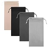 Bremorou 4 Pcs Soft Sunglasses Pouch 6.9 X 3.54inch