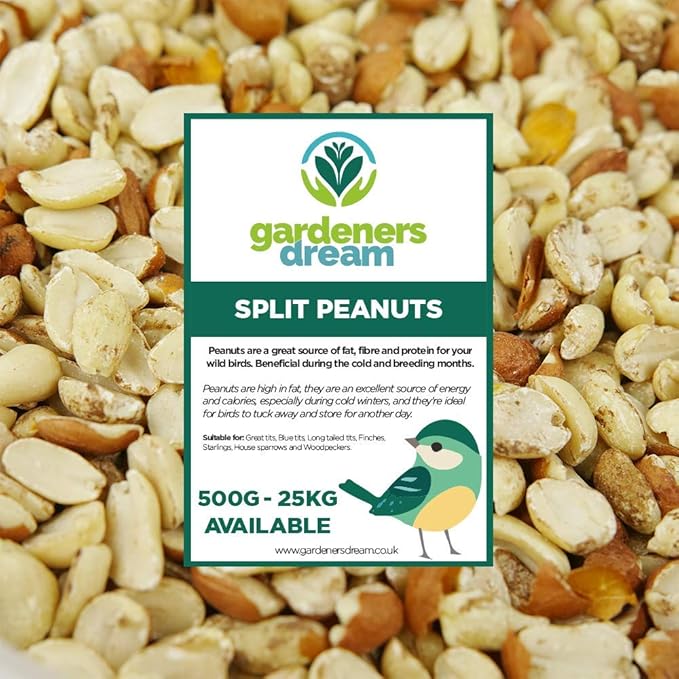 GardenersDream Split Peanuts Premium Quality Fresh Feed Garden Wild