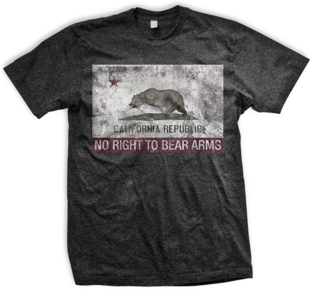 ENDO Apparel California Flag Right to Keep and Bear Arms Infringed Men's T-Shirt