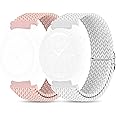 Tovimall Braided Bands for 20mm Moon watch Watch,Stretchy Nylon Band Compatible with X Moon watch Speedmaster（2 Pcs）