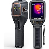 Teslong TTM120S Thermal Camera, 3.2" LCD Screen, 240&times;180 Super Resolution | 25 Hz, -4&deg;F to 752&deg;F Range, 8 GB, 8 color palette, Accuracy of &plusmn;2&deg;C, 3 thermal AGCs, Free PC software﻿, 2 LED Lamp