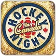 Hockey Night in Canada Vintage Retro Metal Wall Decor Art Shop Man Cave Bar Garage Aluminum 12"x12" Sign